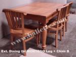 MONTEGO dining ext tbl 100-150-190 and chair B 